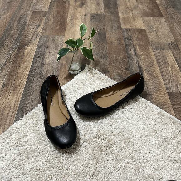 Lucky Brand Shoes - Lucky Brand Size 9 M Black Leather Elainy Slip On Ballet Flats NWOB